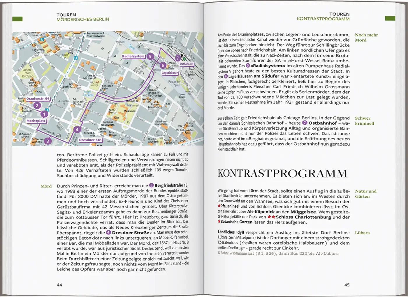 Buch Reiseführer Berlin Potsdam Baedeker Karte