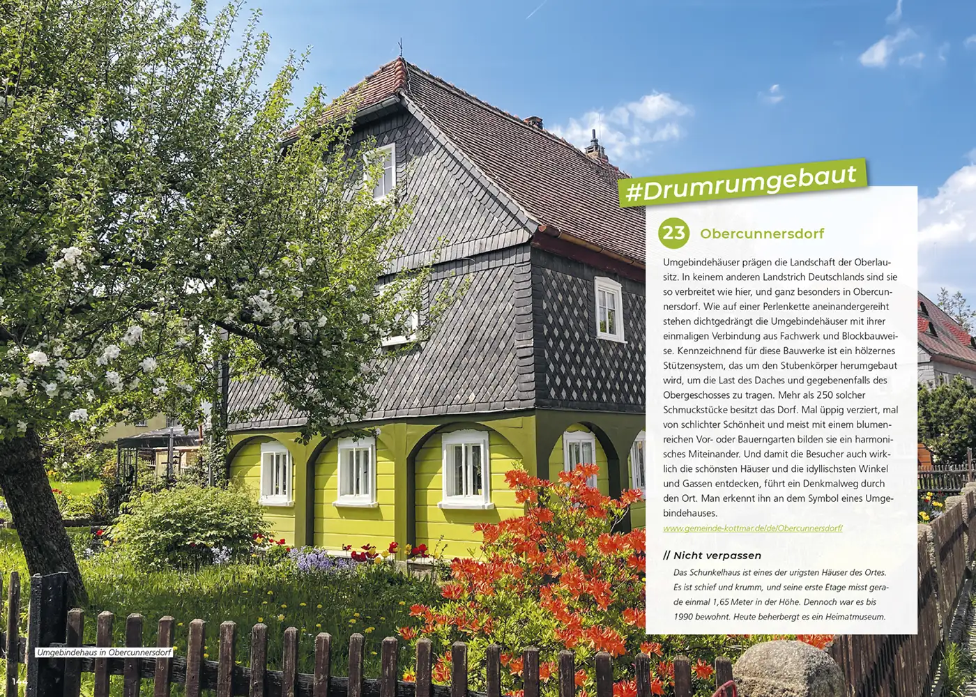 Reisebuch Sachsen Obercunnersdorf Umgebindehaus