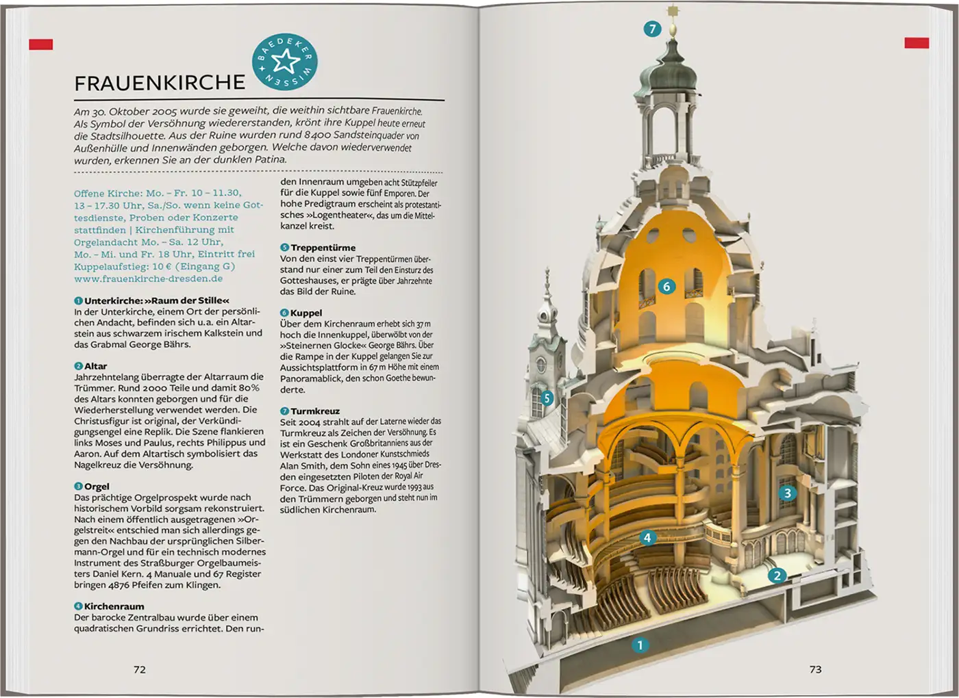 Buch Reiseführer Dresden Baedeker Frauenkirche