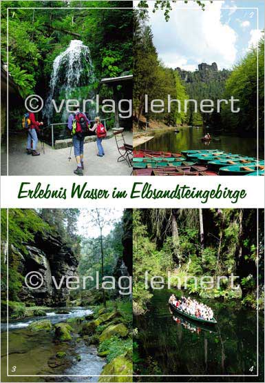 Ansichtskarte Erlebnis Wasser im Elbsandsteingebirge