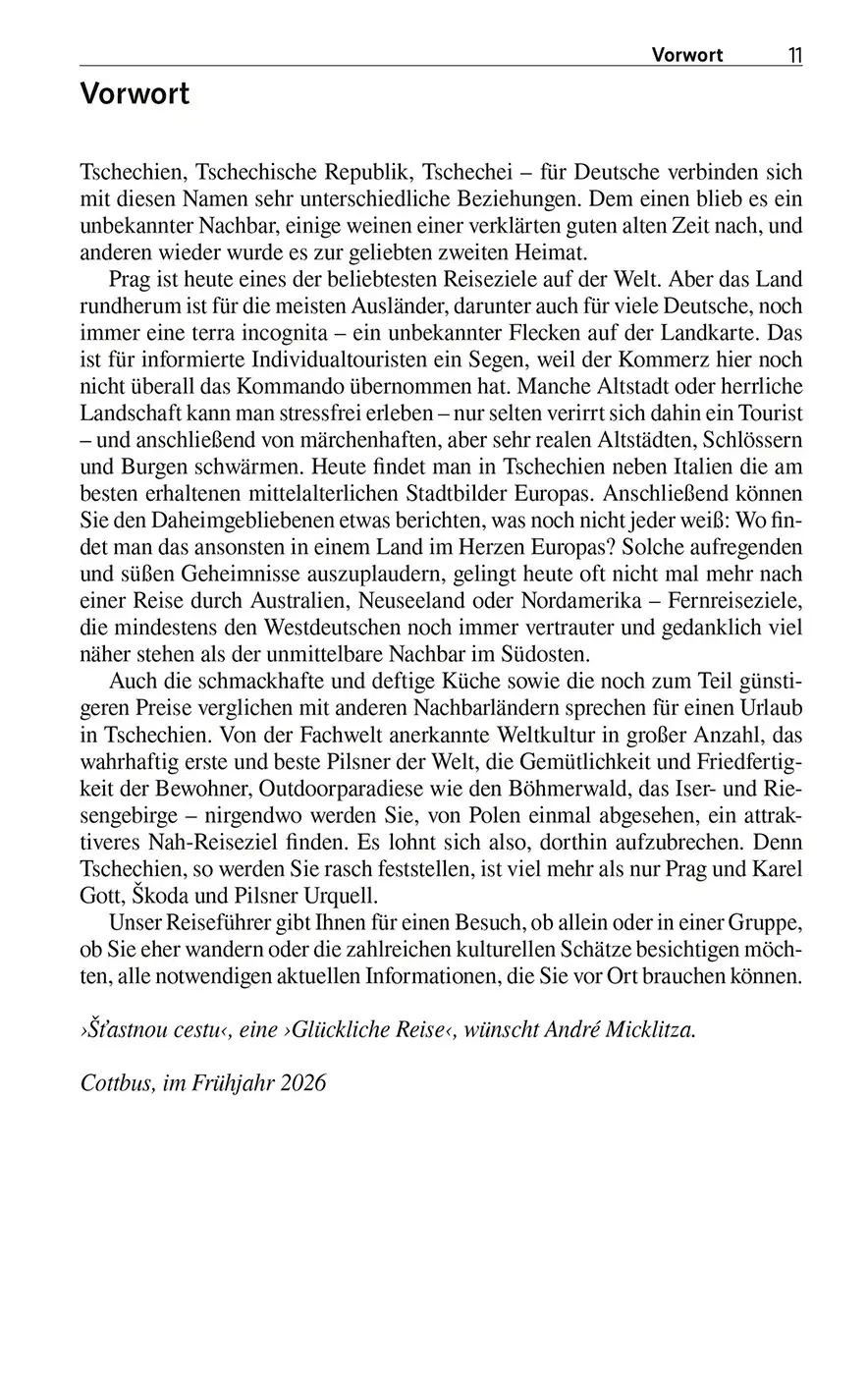 Trescher Buch Tschechien Vorwort