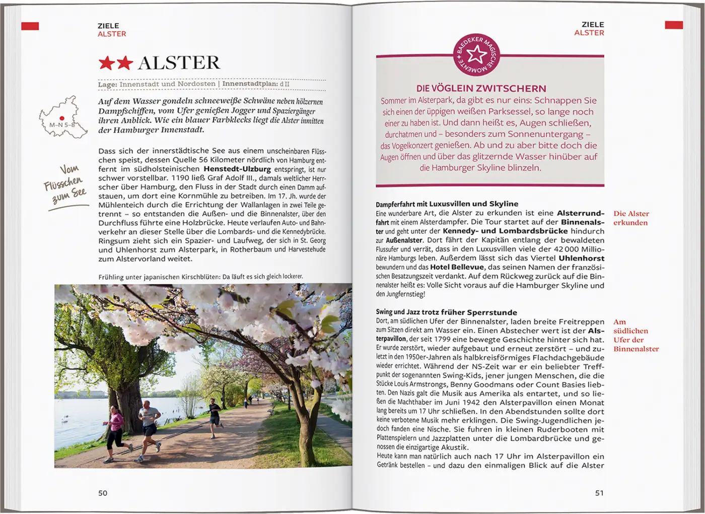 Buch Reiseführer Hamburg Baedeker Alster