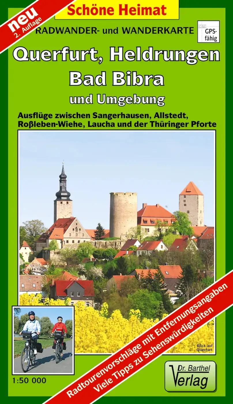 Radkarte Querfurt Heldrungen Wanderkarte Barthel