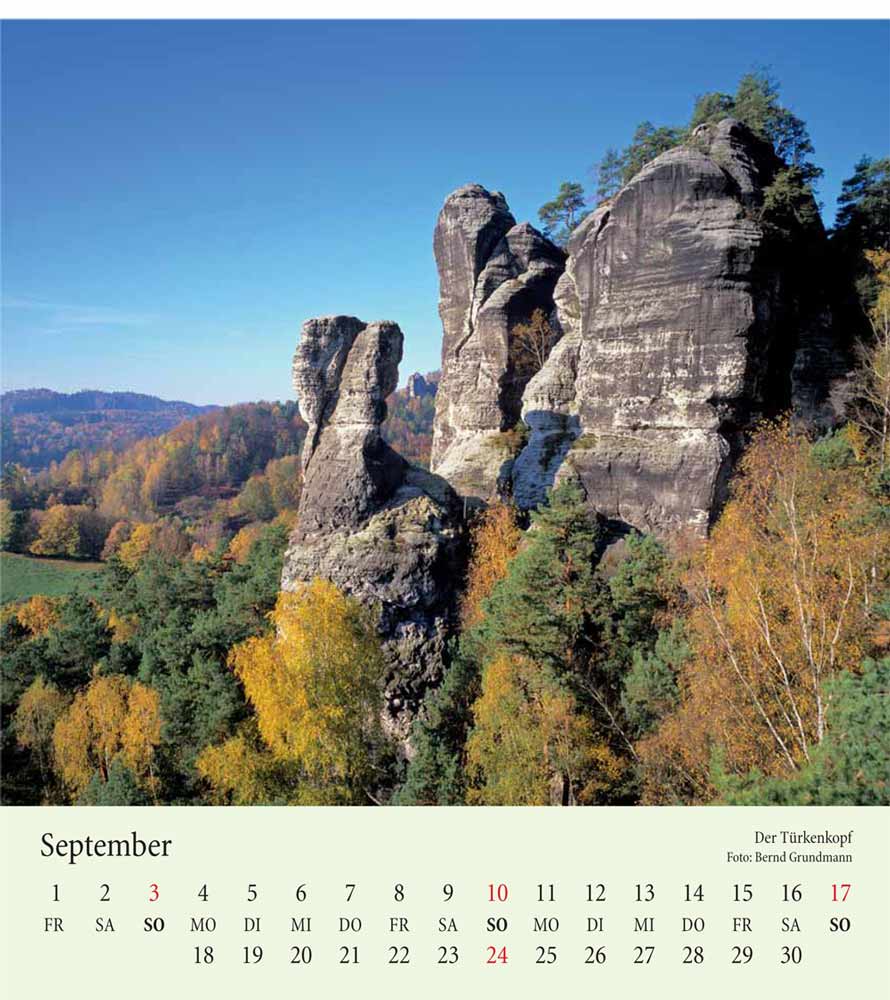 Kalender Elbsandsteingebirge Türkenkopf