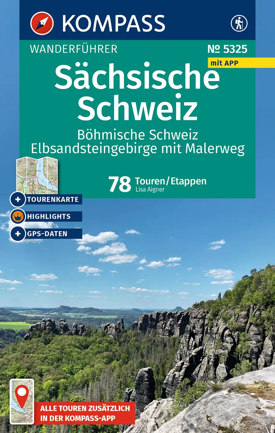 Wanderführer Sächsische Schweiz Kompass Elbsandsteingebirge Böhmische Schweiz