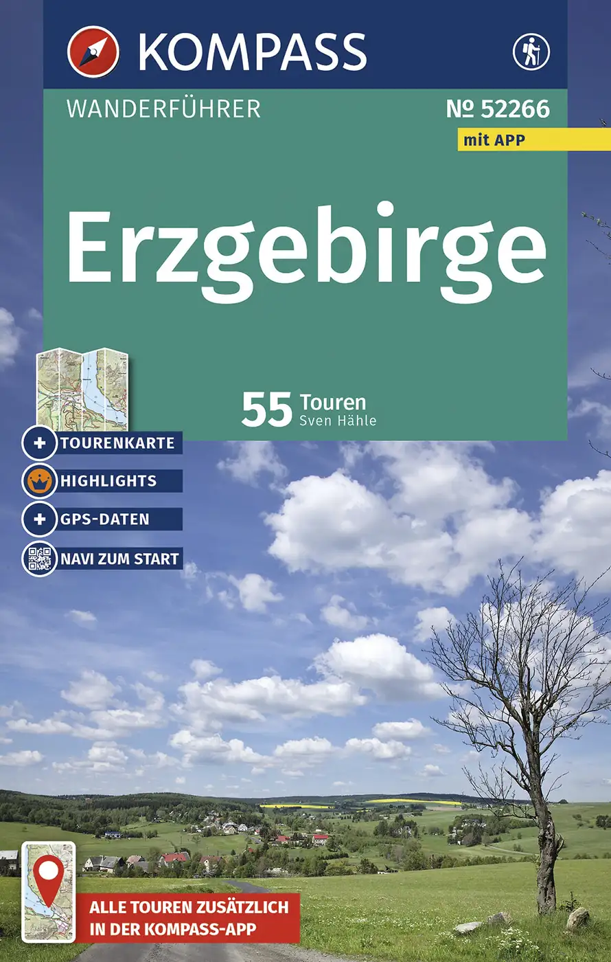 Kompass Wanderführer Erzgebirge Vogtland 5266