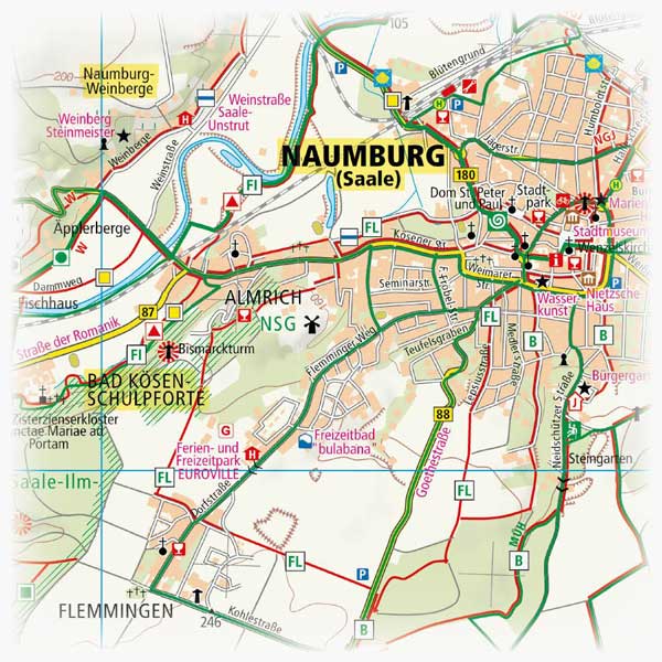 Karte Naumburg Saale