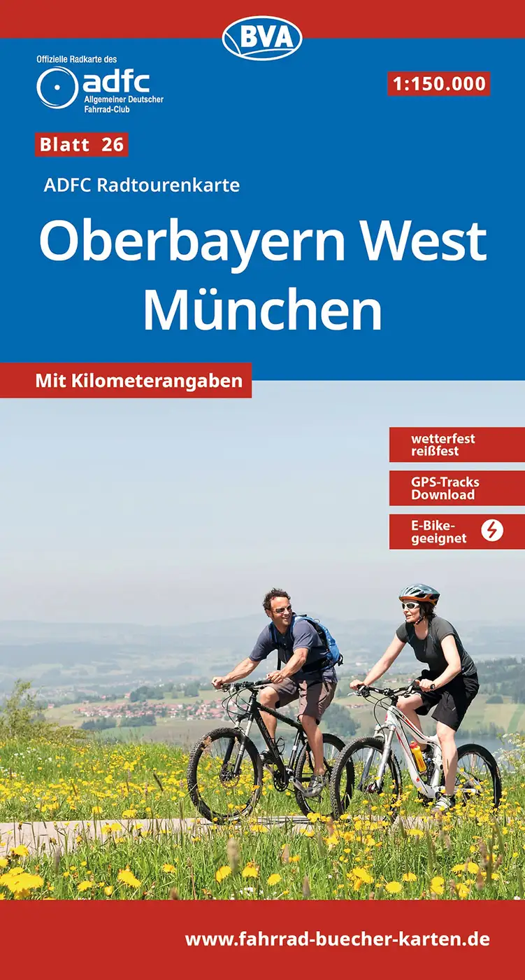 Radkarte Oberbayern West München