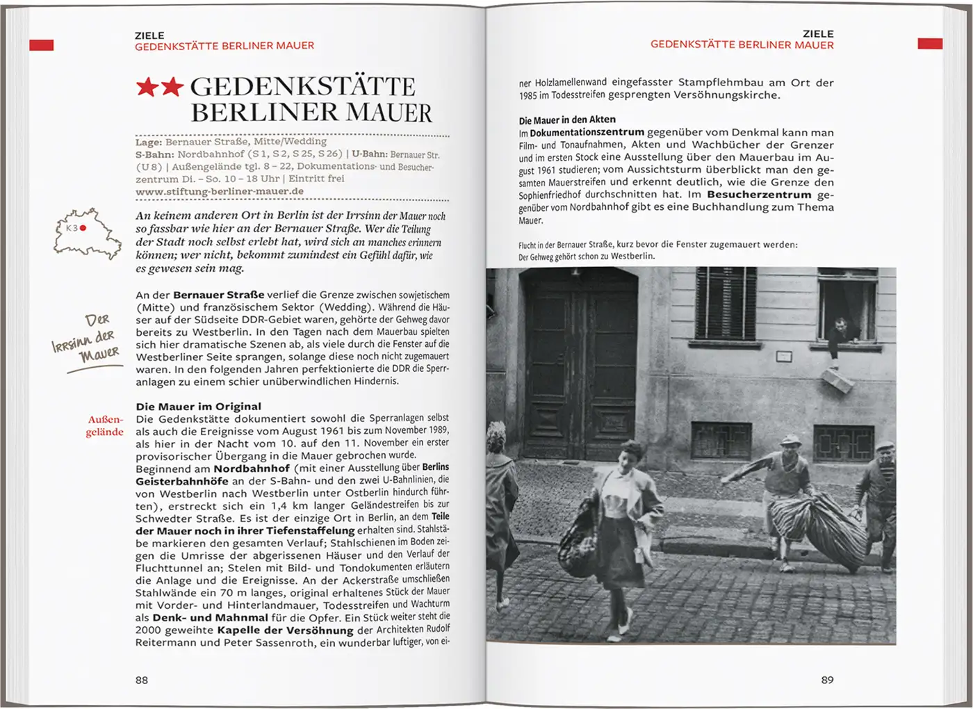 Buch Reiseführer Berlin Potsdam Baedeker Mauer