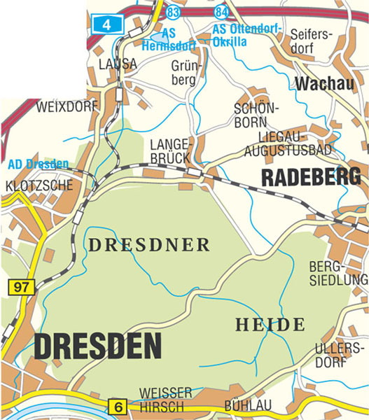 Wanderkarte Dresdner Heide Radkarte