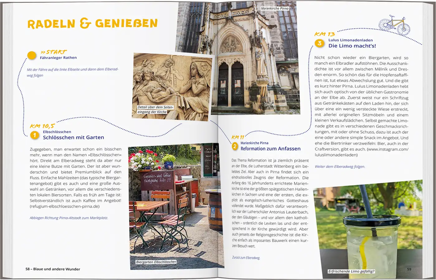Buch innen Radeln Genießen