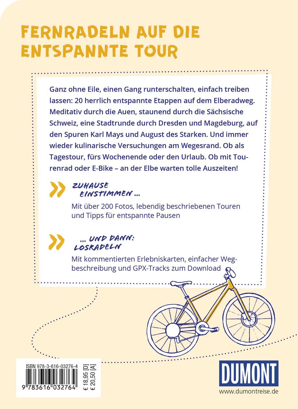Elberadweg Buchrückseite