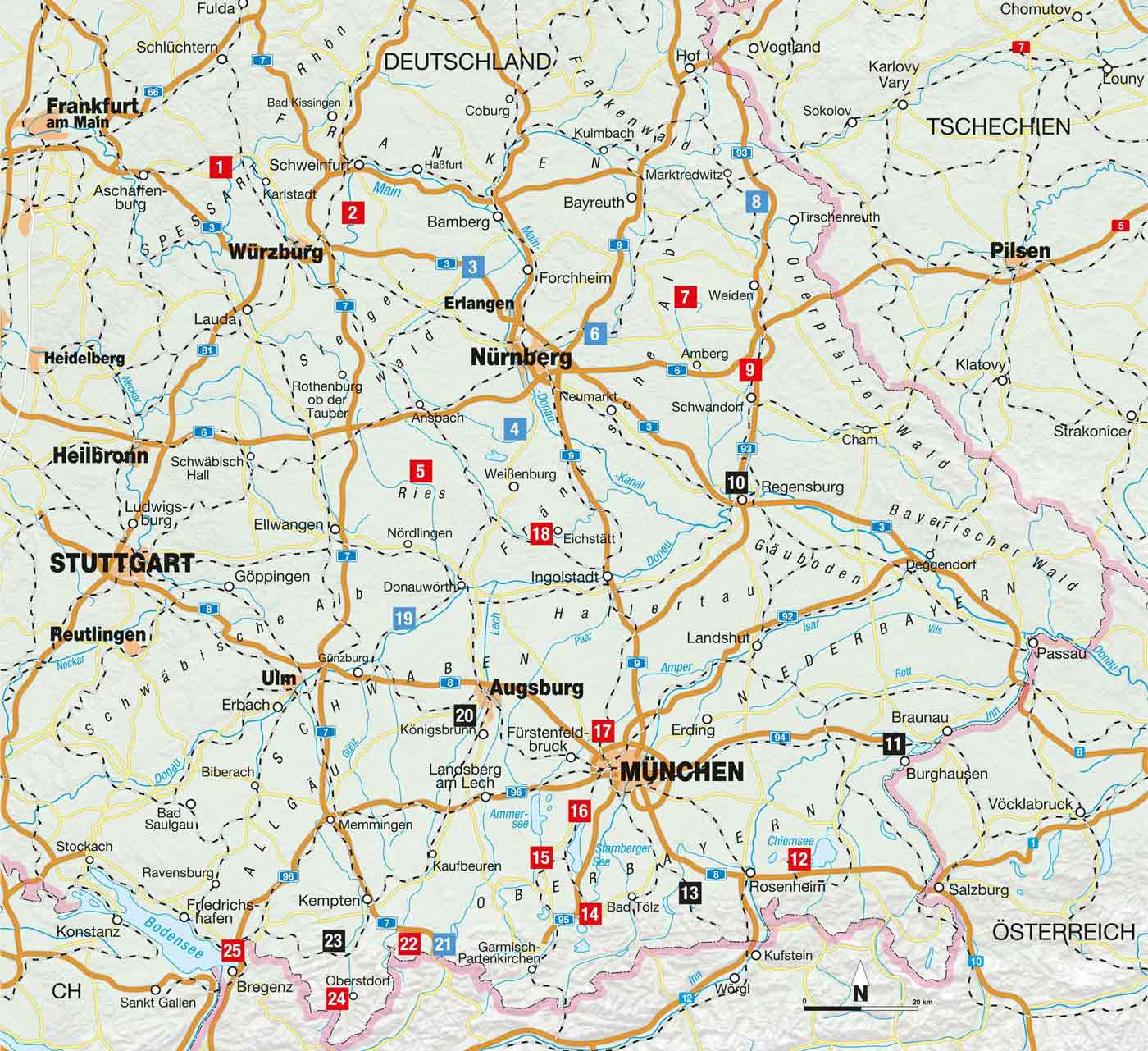 Die Radel-Bucket-List Bayern