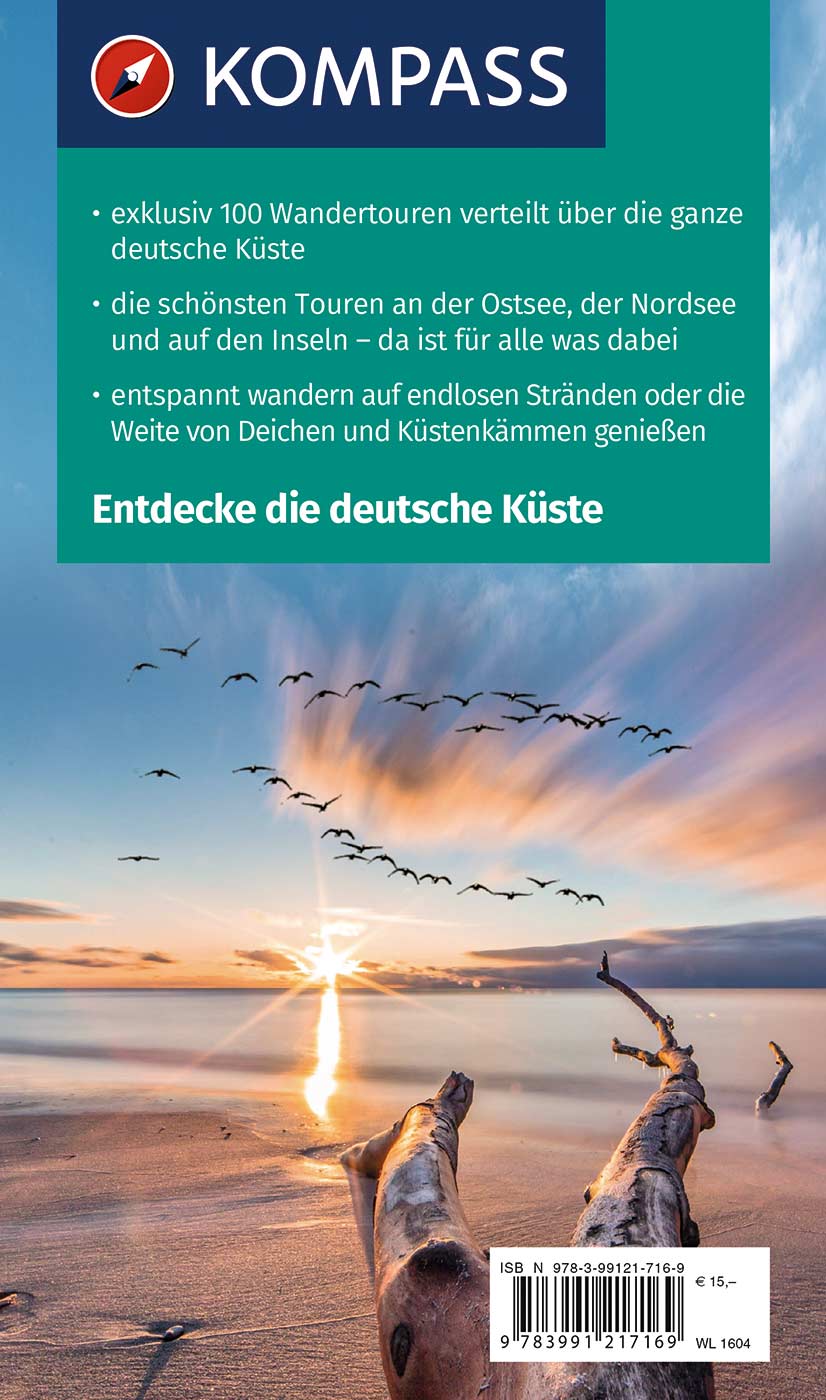 Buch Kompass Wanderlust Deutsche Küste Rückseite