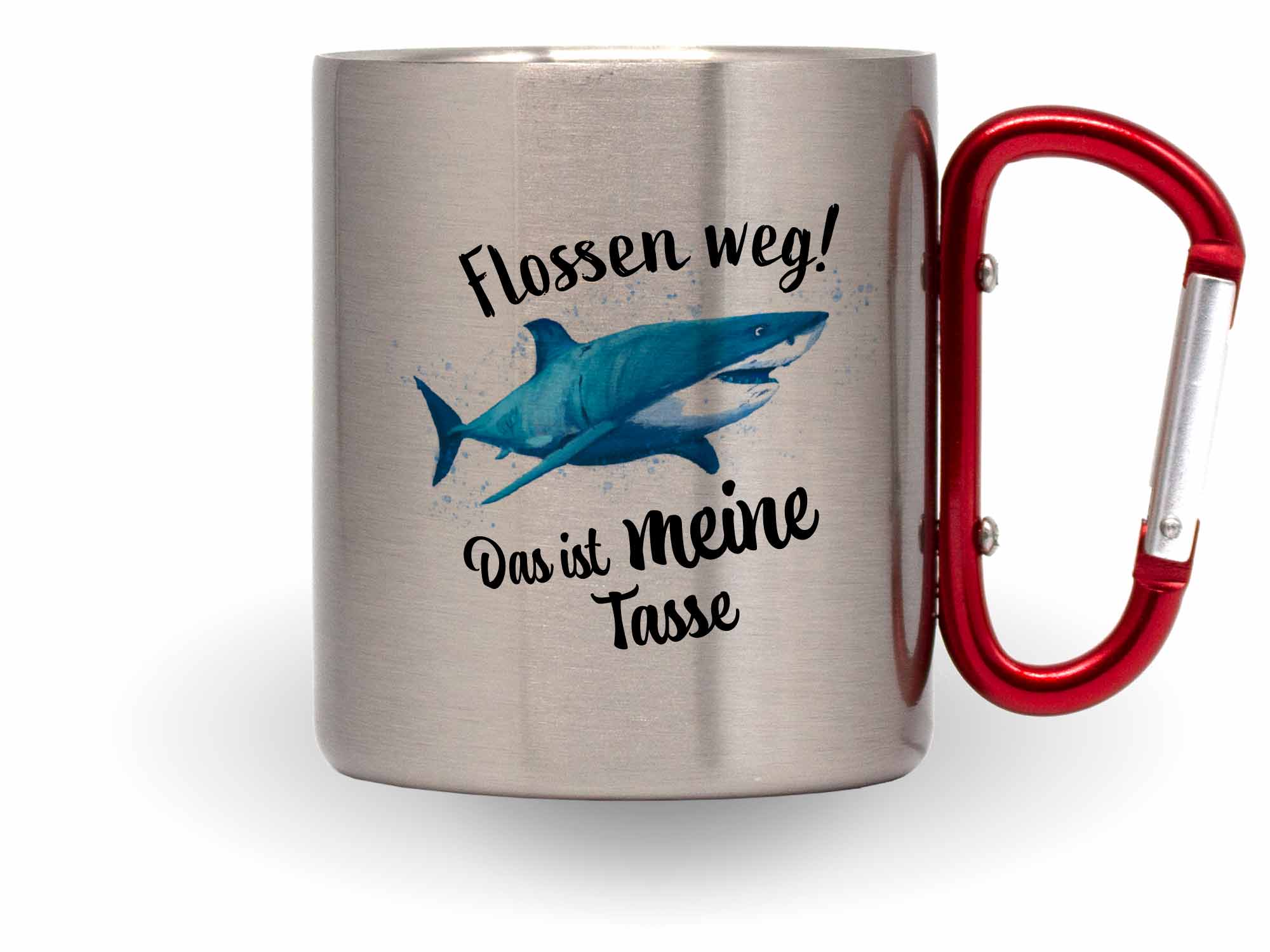 Witzige Karabinertasse für Taucher