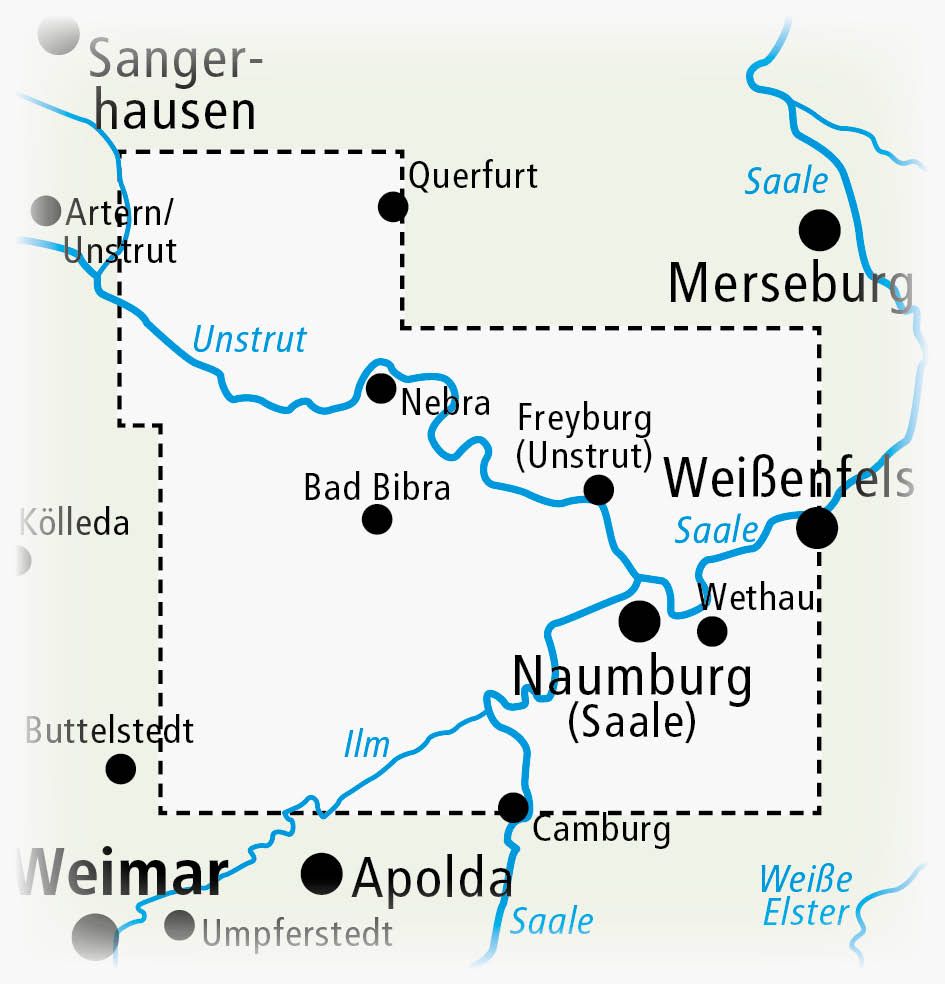 Freyburg Wanderkarte Naumburg