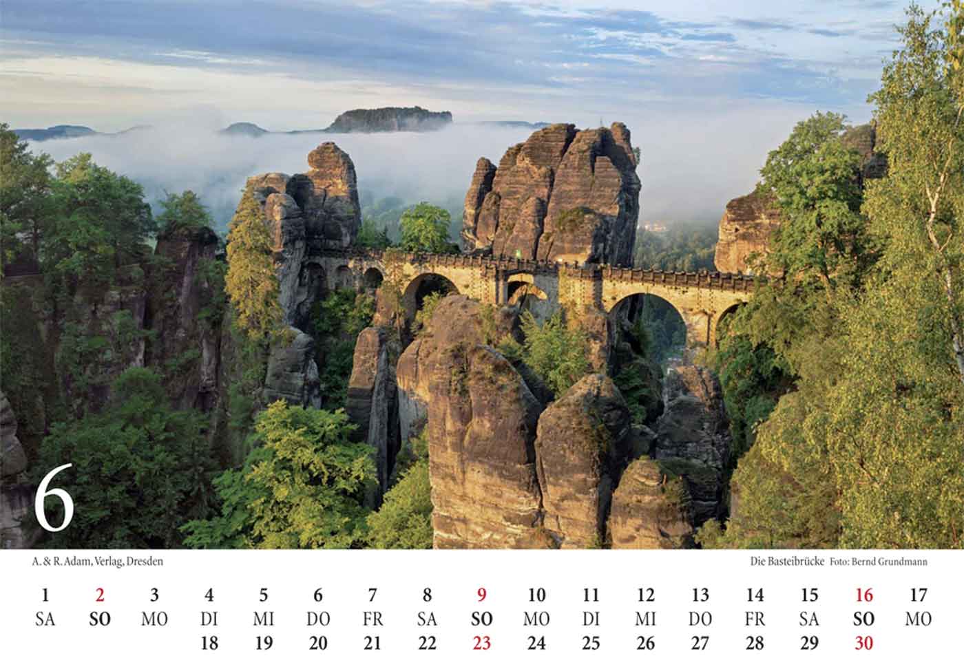 Tischkalender Elbsandsteingebirge 2024