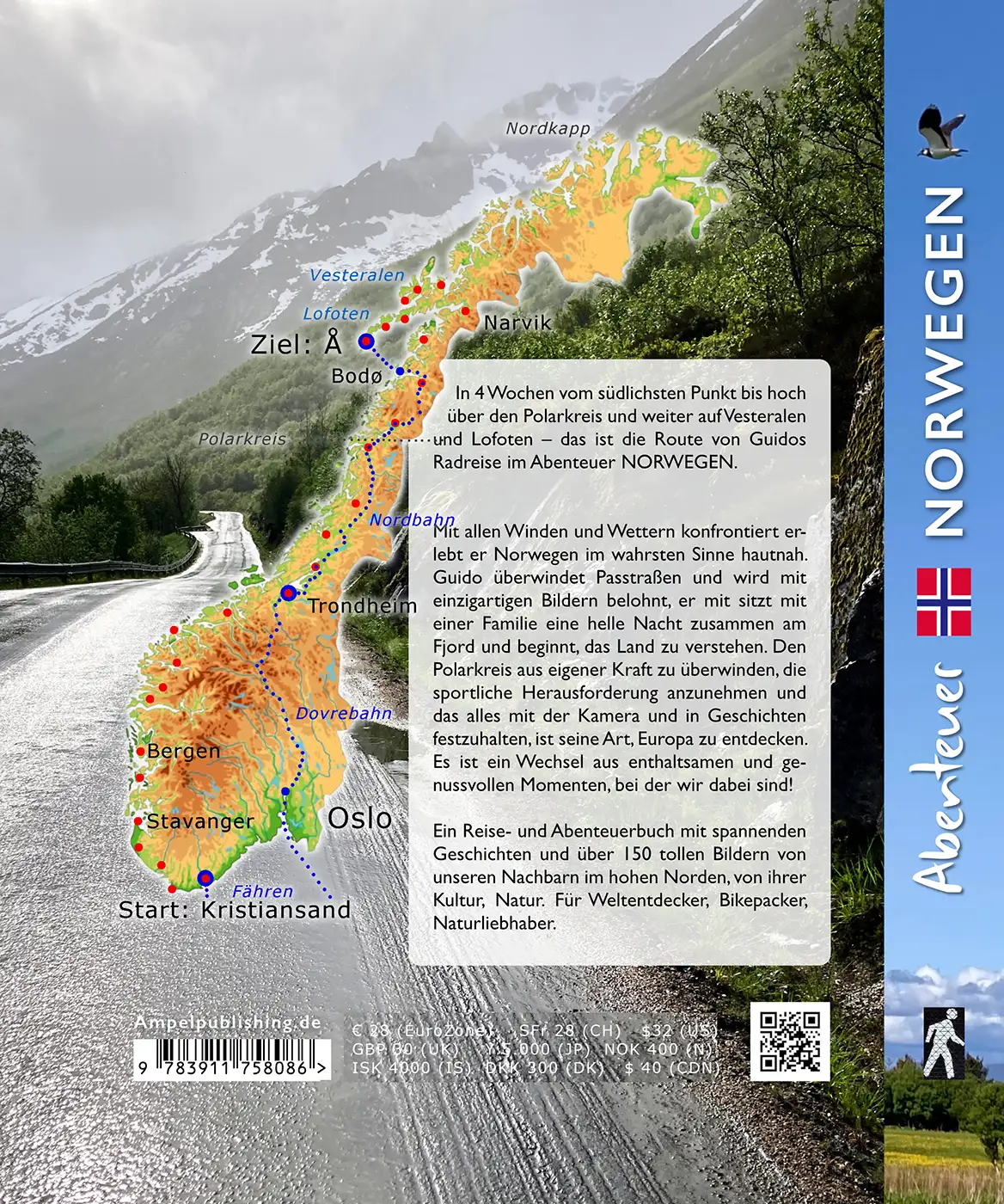 Buch Abenteuer Norwegen Rückseite