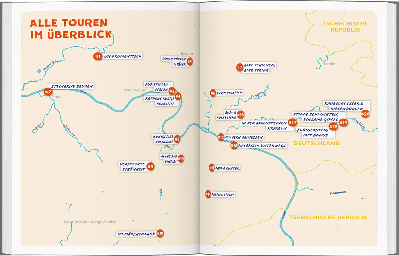 Buch alle Touren Karte