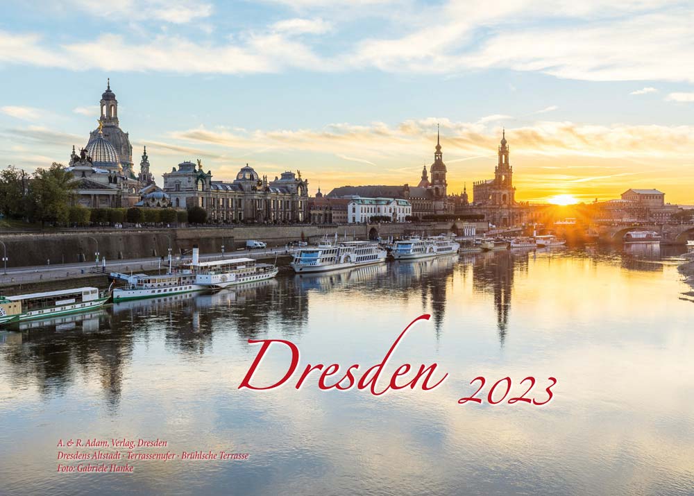 Kalender Dresden Brühlsche Terrasse Terrassenufer