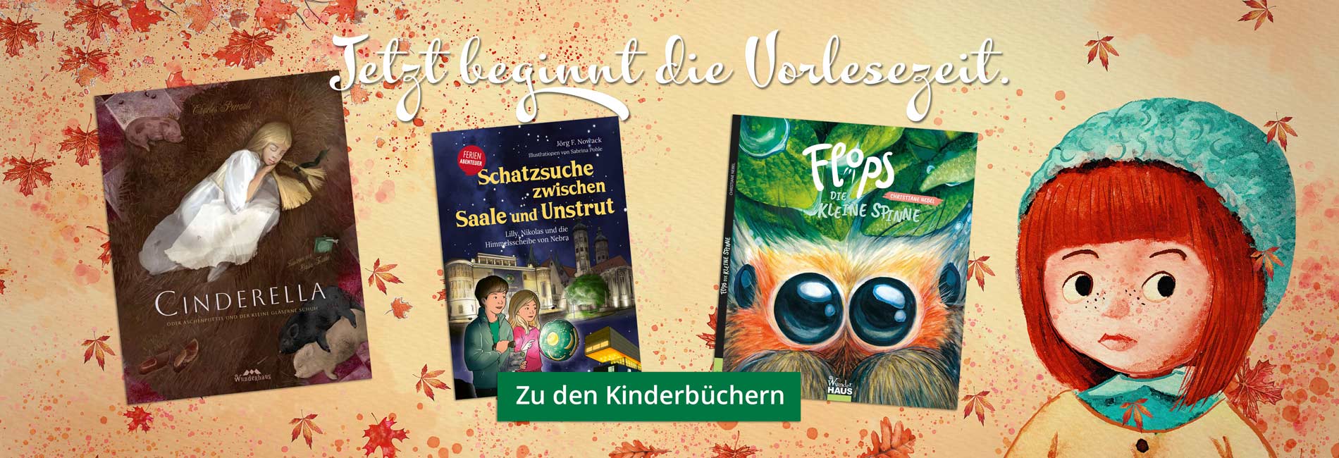 Kinderbücher im Onlineshop verlag lehnert Kind mit Mütze im Herbst