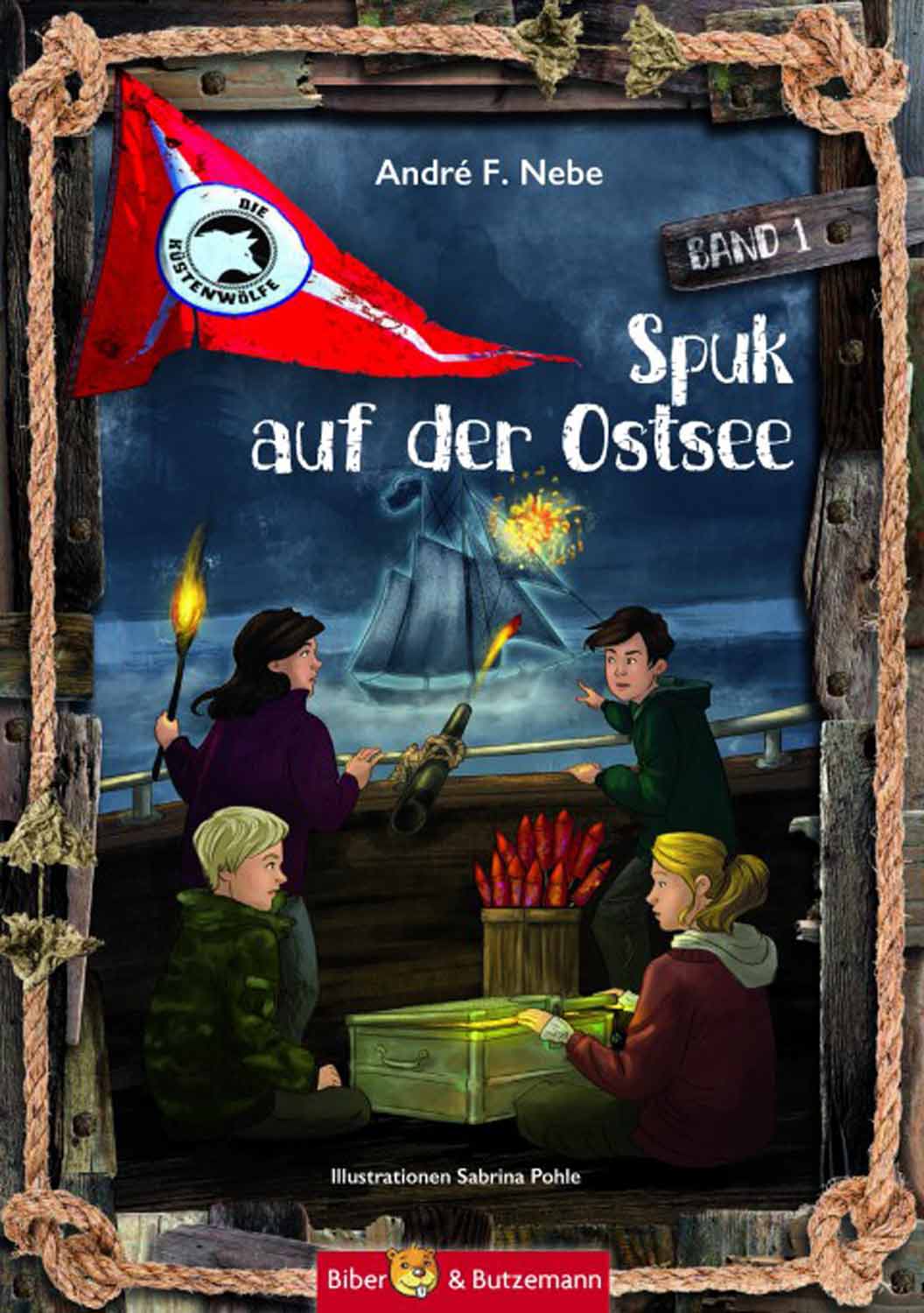Kinderbuch Ostsee Fahne Küstenwölfe