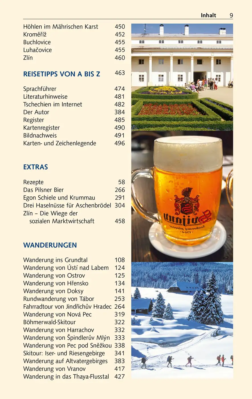 Bier Buchinhaltsverzeichnis tschechien