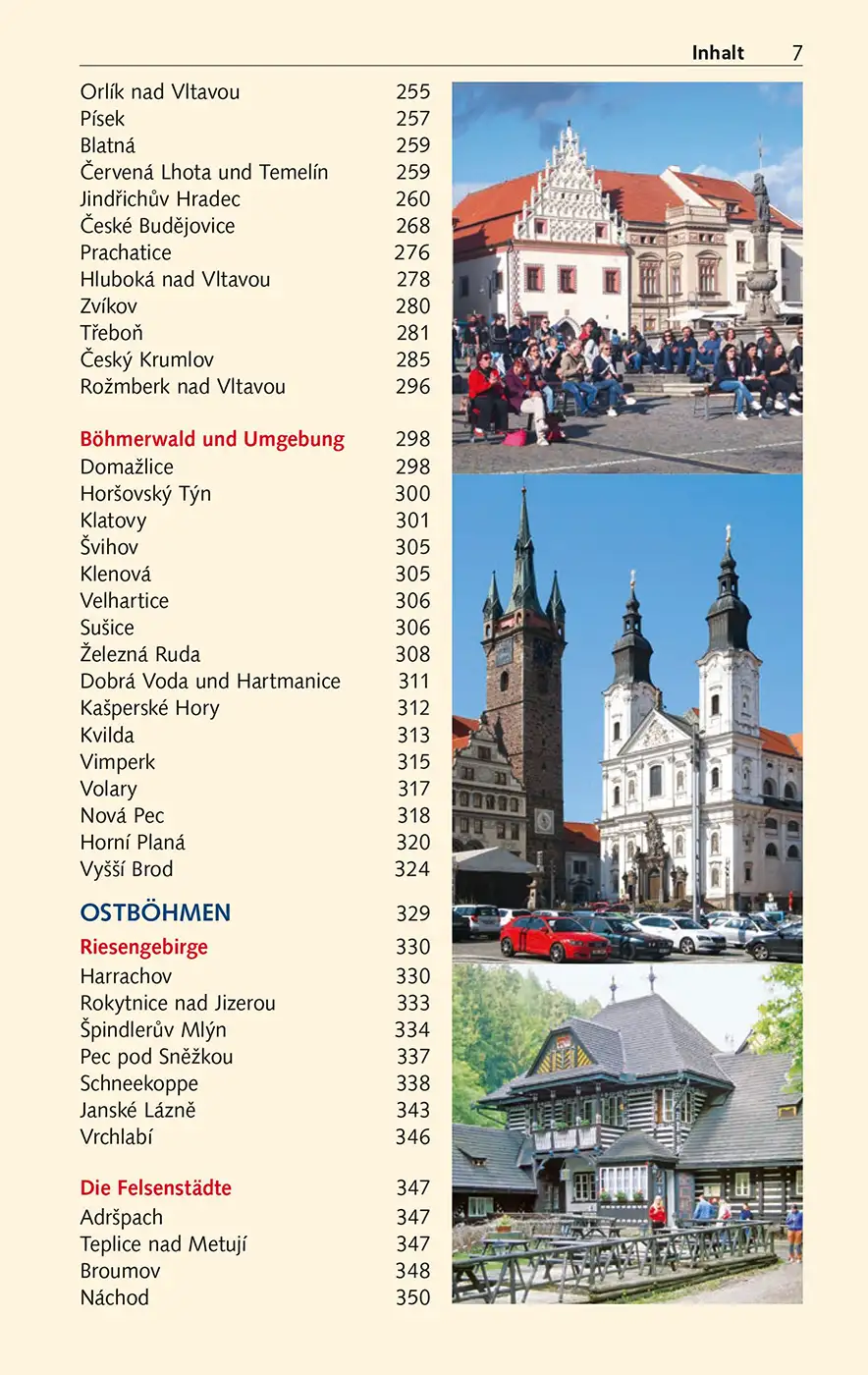Inhaltsverzeichnis Buch Böhmerwald