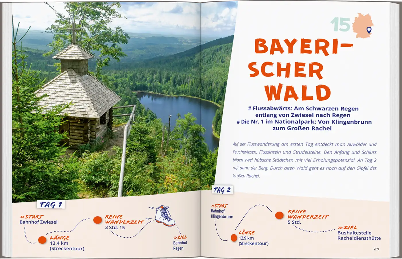 Wanderung Bayerischer Wald Buch
