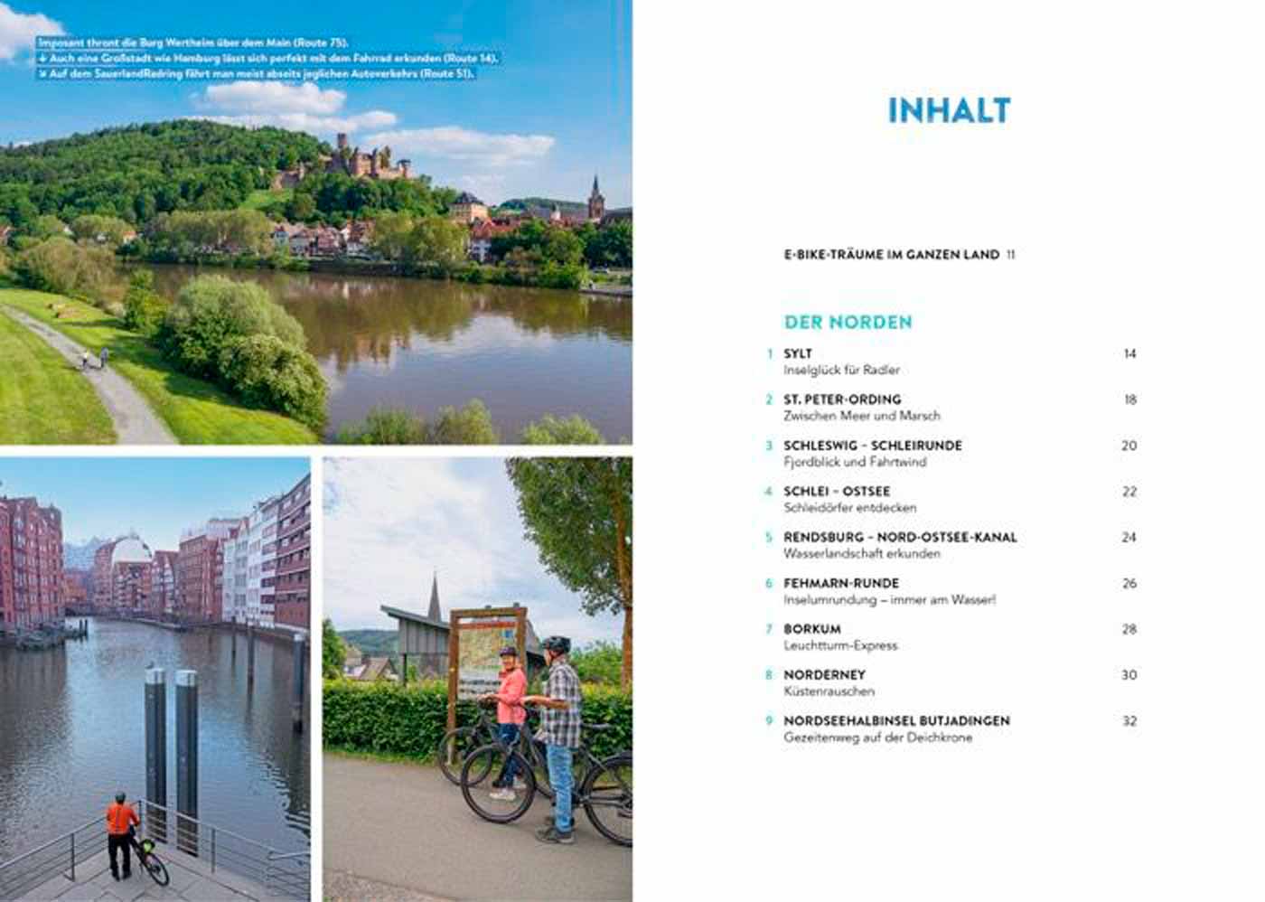 Radtourenführer Deutschland E-Bike Inhalt