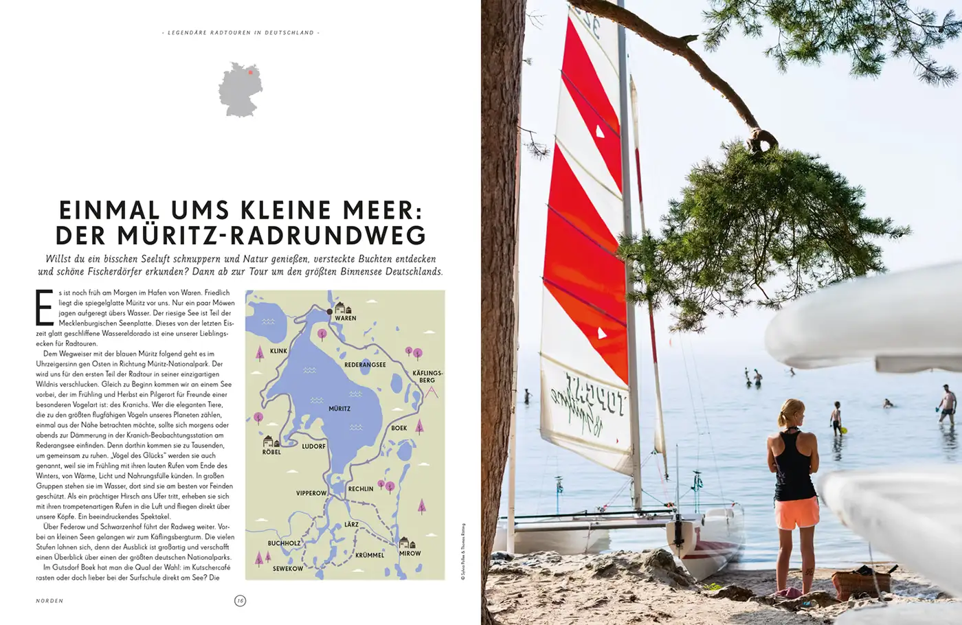 Radtour Müritz See