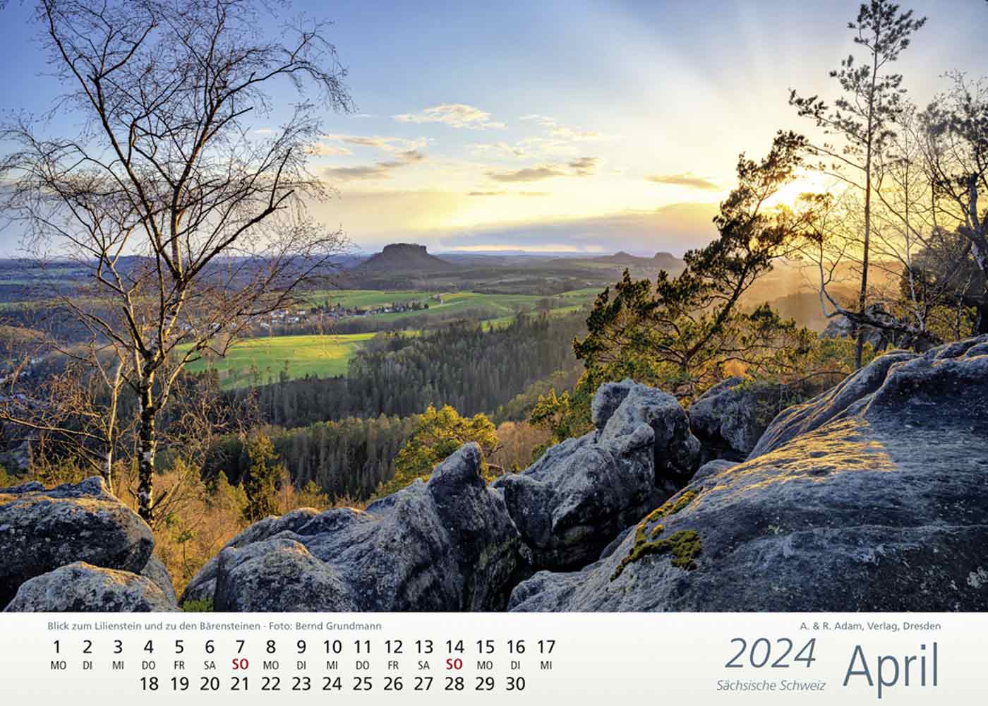 Kalender Sächsische Schweiz 2024